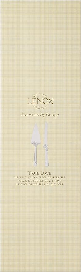 Lenox 812615 True Love Cake Knife & Server, Metallic