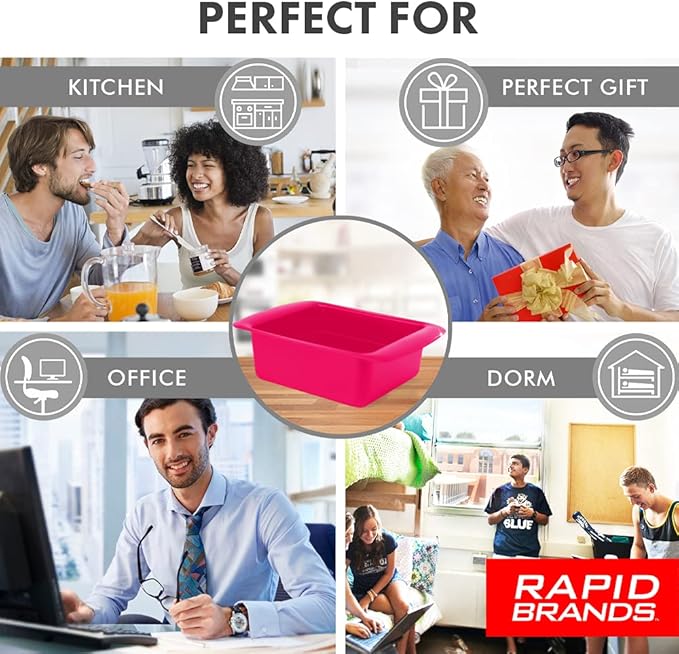 Rapid Ramen Cooker | Microwavable Cookware for Instant Ramen | BPA Free and Dishwasher Safe | Perfect for Dorm, Small Kitchen or Office | Blue