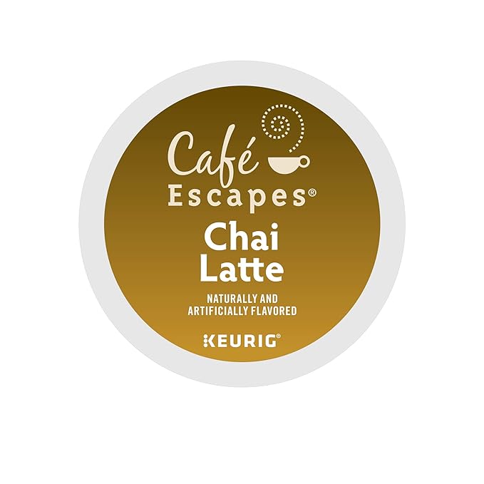 Cafe Escapes Chai Latte Keurig Single-Serve K-Cup Pods, 72 Count