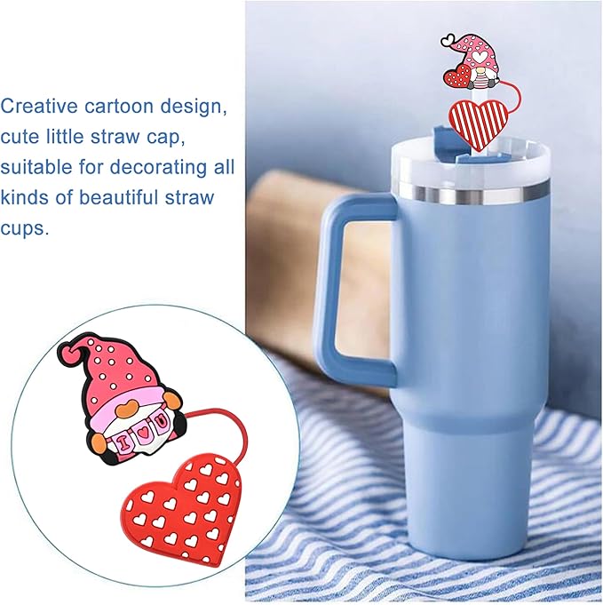 Stanley Cup Straw Cover Cap, Compatible with 30 & 40 Oz Tumbler, Reusable Straw Tips, Perfect for Gifts
