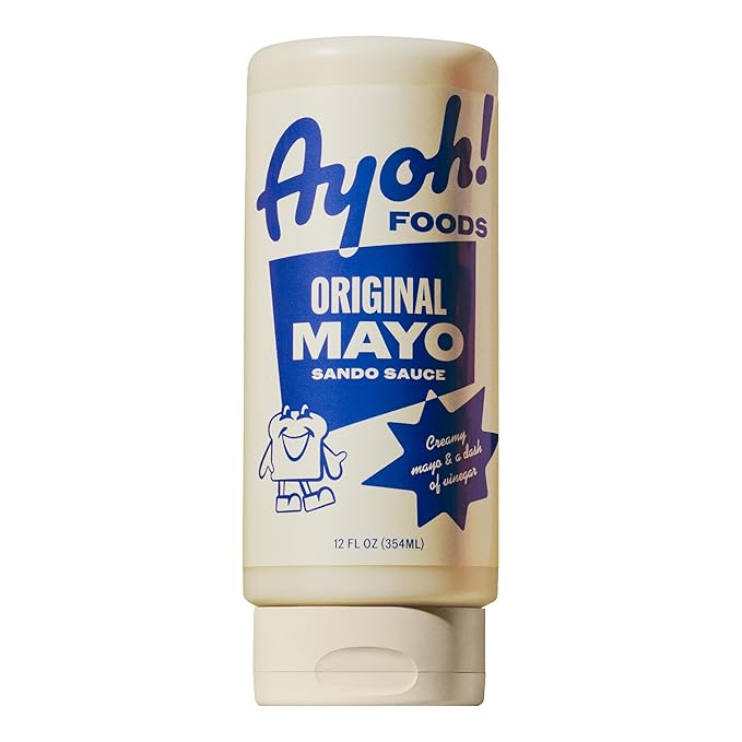 Ayoh Foods, Sando Sauce, Sandwich Sauce, (1-12 Ounce Bottle) - Creamy & Flavorful, Perfect for Sandwiches, Wraps & Dips, Created by Molly Baz (Original Mayo)