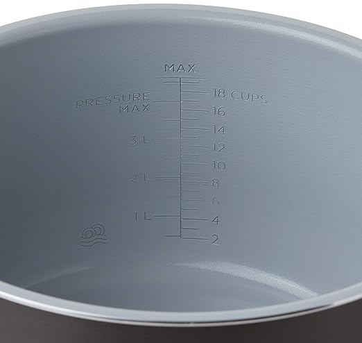 Ninja Foodi 6.5-qt. Ceramic Coated Nonstick Inner Pot, Compatible with all Ninja Foodi 6.5 qt. models, Dishwasher Safe Gray. 102FY300