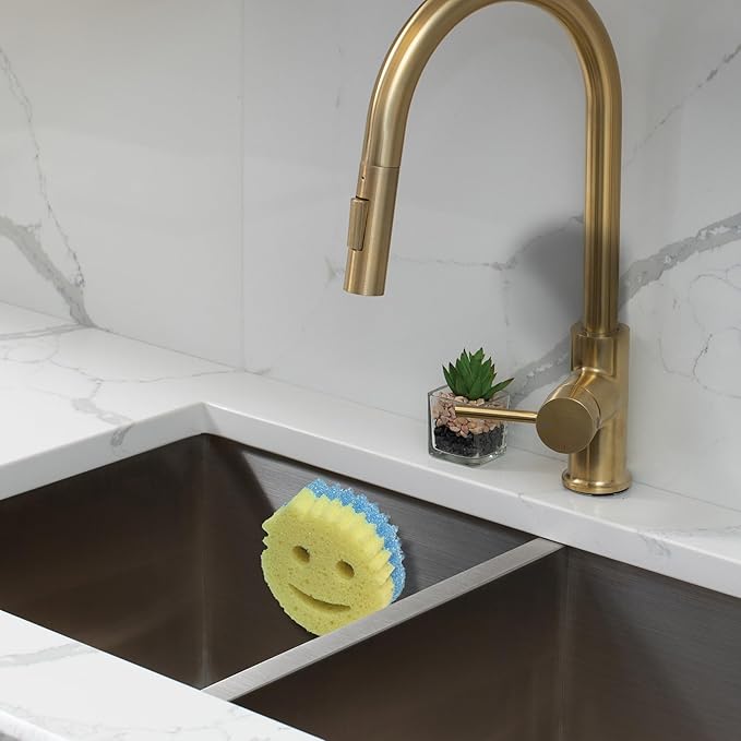 BeraTek Scrub Daddy Sponge Holder for Kitchen Sink - Stop Soggy Sponges, In Sink Sponge Holder with Suction Cup - Sponge Daddy Caddy, Scrub Mommy Compatible - Black, 1 Pack