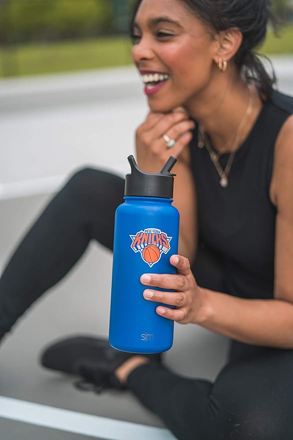 Simple Modern Officially Licensed NBA Tumbler with Flip Lid and Straw Insulated Stainless Steel Cup | Cruiser Collection | 30oz