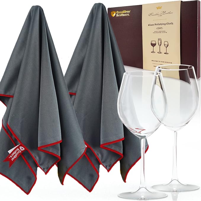 Premium Glass Polishing Cloth 23.5" x 20" by ExcaliburBrothers