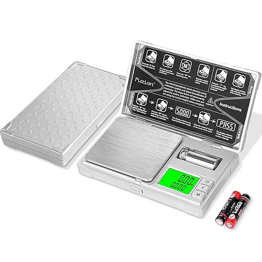 Fuzion Gram Scale CASH-200 Digital Pocket Jewelry Food Scale, Dual Display Compact 0.01g Calibration