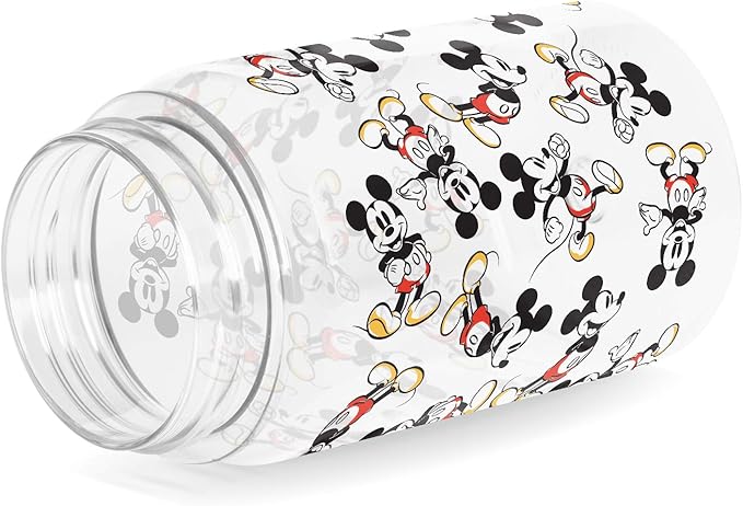 Simple Modern Disney Mickey Mouse Kids Water Bottle Plastic BPA-Free Tritan Cup with Leak Proof Straw Lid | Reusable and Durable for Toddlers, Boys | Summit Collection | 12oz, Mickey Mouse Retro
