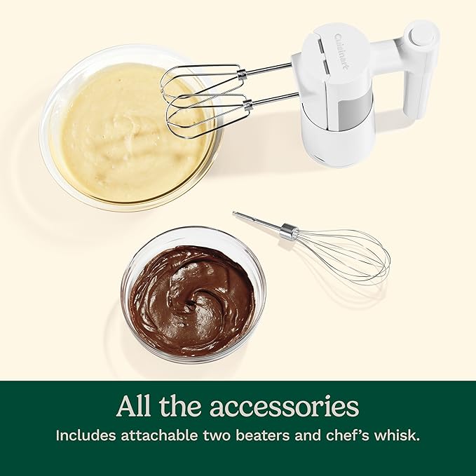 Cuisinart 5 Speed Hand Mixer, HM-150, White