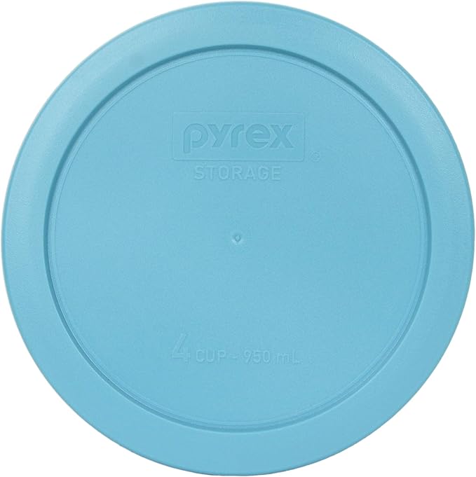 Pyrex 7 Lid Oceanic Shades Bundle for 7202, 7200, 7201, and 7402 Glassware, Made in the USA