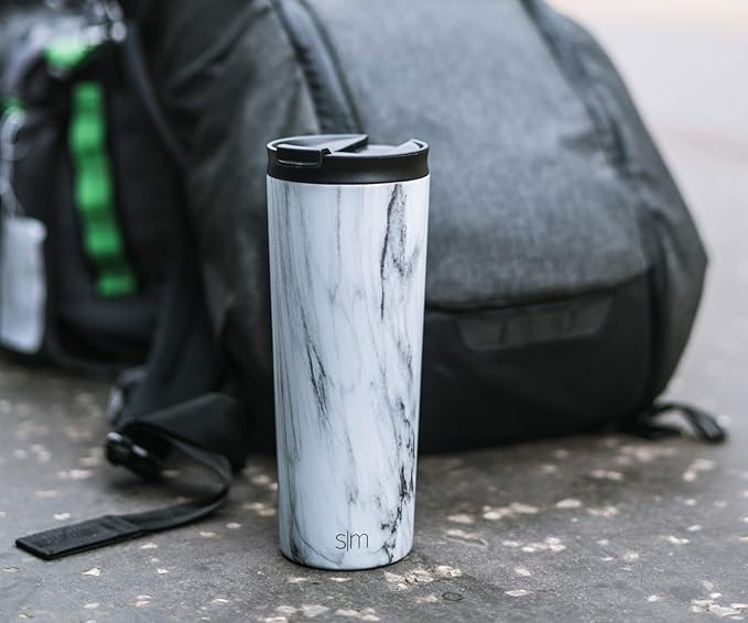 Simple Modern Tumbler Flip Lid | (Reusable Replacement Lid Only) *ONLY Fits Stainless Steel Classic, Journey, Scout Travel | Classic Collection | Midnight Black