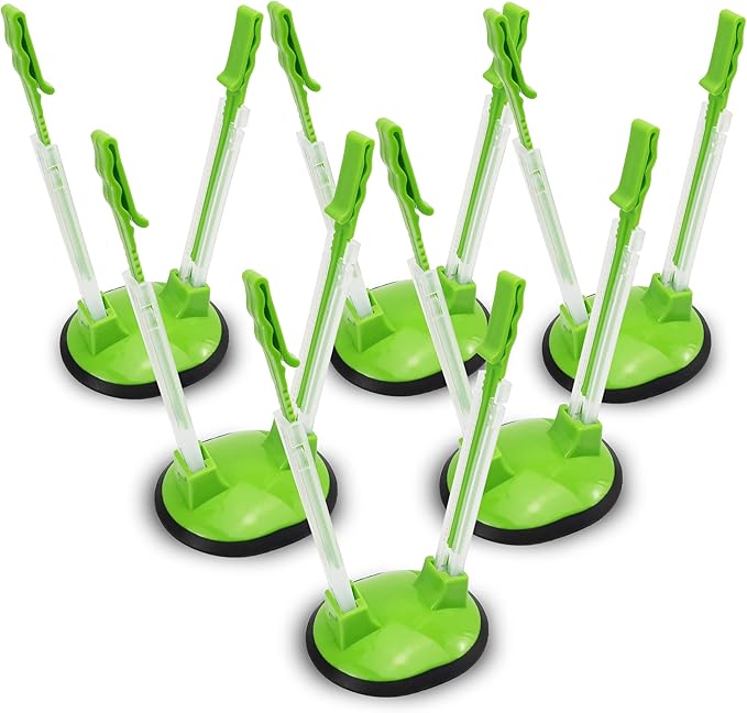 Ruibo Ziplock Bag Holder Stand Adjustable for Plastic Freezer Bags/Hands Free Baggy Rack Gallon Bag Holder Stand,6 Pack/6pcs