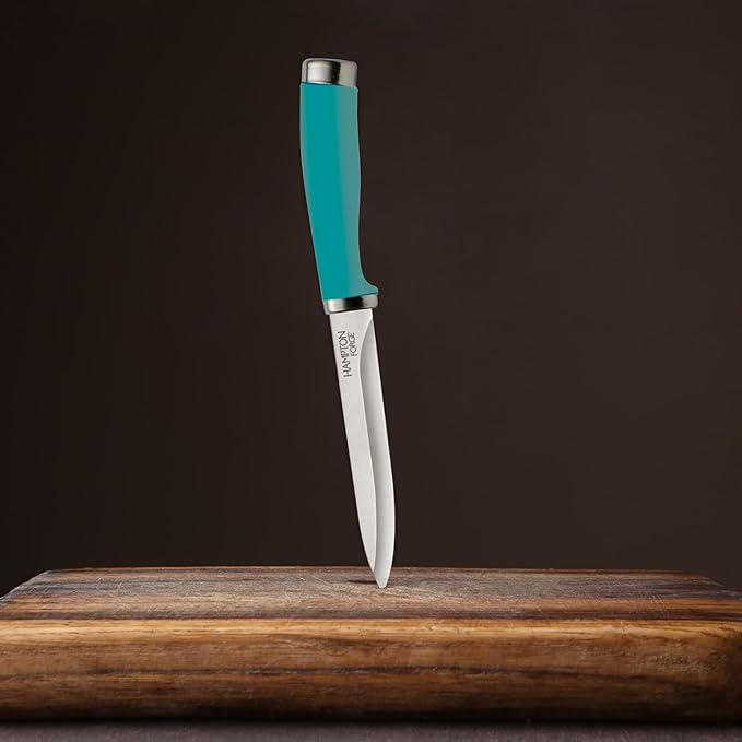 Hampton Forge Epicure True Aqua Knife Block Set, 15 Piece