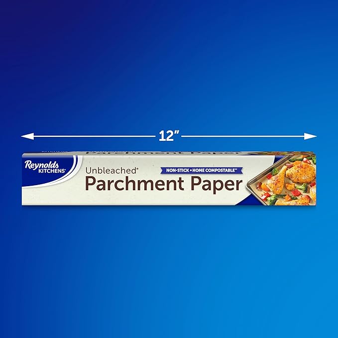 Reynolds Kitchens Unbleached Parchment Paper Roll, 45 Square Feet (Pack of 12)
