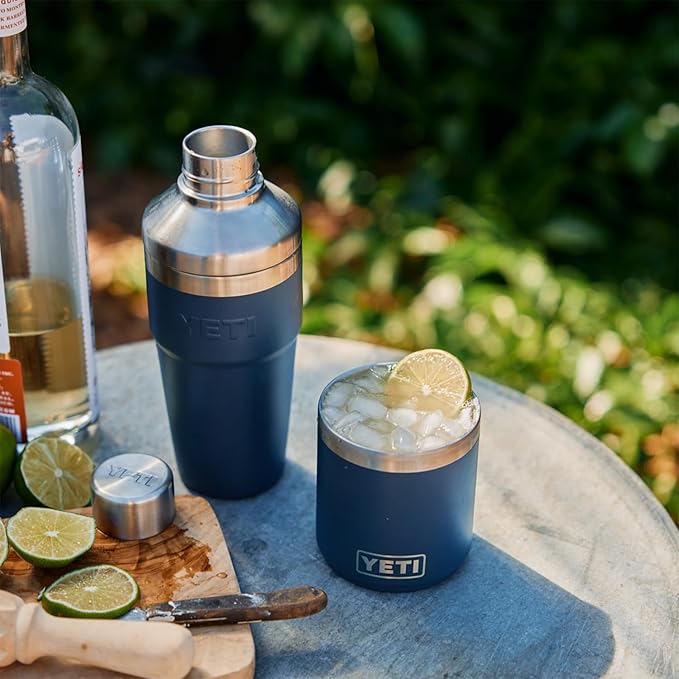YETI Cocktail Shaker Lid Compatible With Rambler 20oz Tumbler/ 20 oz Stackable Cup/24 oz Mug/10oz Mug/10 oz Lowball/25 oz Straw Mug, Stainless Steel Cocktail Shaker Lid Only