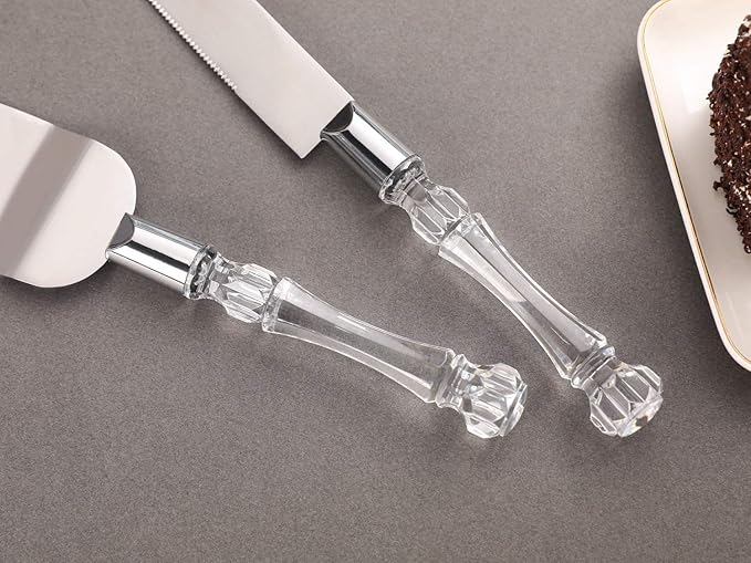 AW BRIDAL Personalized Wedding Cake Knife Set Cake Cutting Set for Wedding Cutter Slicer Cake Server Bridal Shower Gifts for Couples Newlyweds//DK001CPP06//