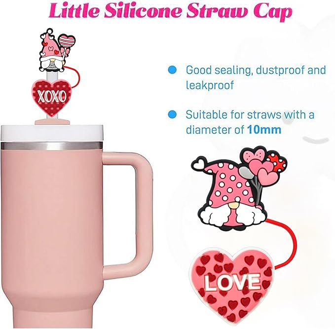 Stanley Cup Straw Cover Cap, Compatible with 30 & 40 Oz Tumbler, Reusable Straw Tips, Perfect for Gifts