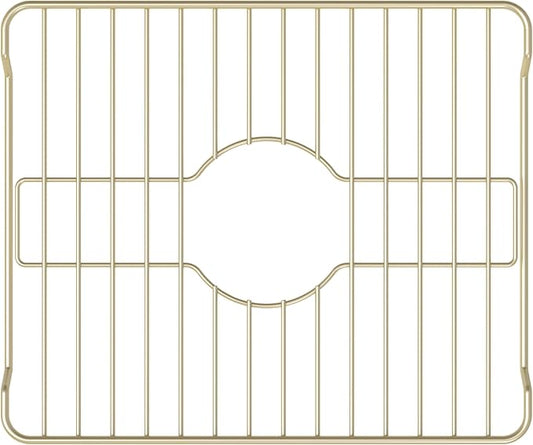 Better Houseware Sink Protectors for Kitchen Sink, Protective Metal Grid, 12x10.25x1 inches, Almond Kitchen Sink Mat to Shield Sink Base from Scratches, Rust-Resistant Coating, S