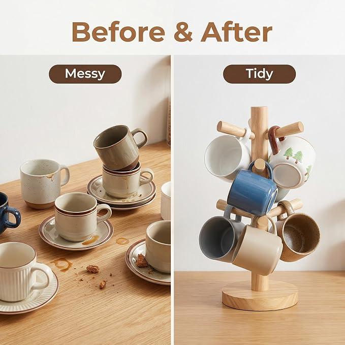 Elandy Wooden Mug Holder Tree - Image 7