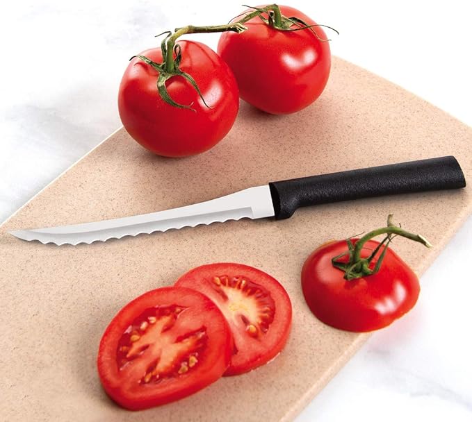 Rada Cutlery 3-Piece Peel, Pare & Slice Gift Knife Set (G218), Stainless Steel Hollow Ground Blades, Made in USA, Black Handles