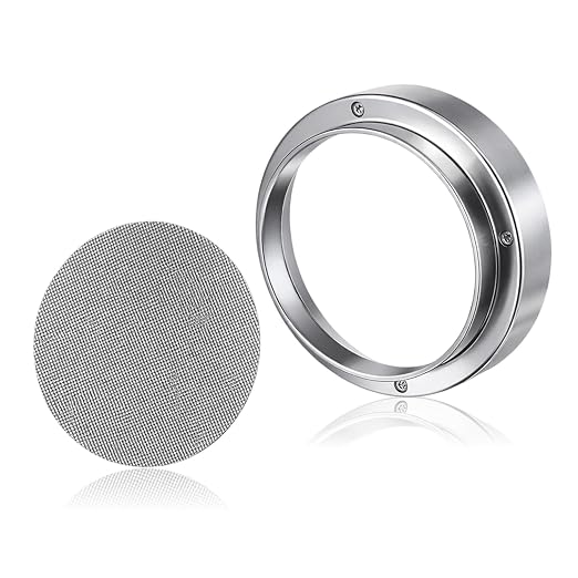 51mm Magnetic Dosing Funnel, Stainless Steel Espresso Dosing Ring by Prasacco