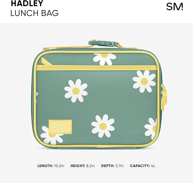 Simple Modern Disney Kids Lunch Box for School | Reusable Insulated Lunch Bag for Toddler, Girl, and Boy | Meal Containers with Exterior & Interior Pockets | Hadley Collection | Tropical Stitch