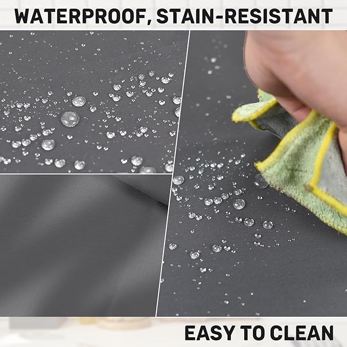 2 Pcs Plus Size Chef Apron, Unisex Professional Apron with 2 Pockets for Cooking, Work, Baking (Larger Size)