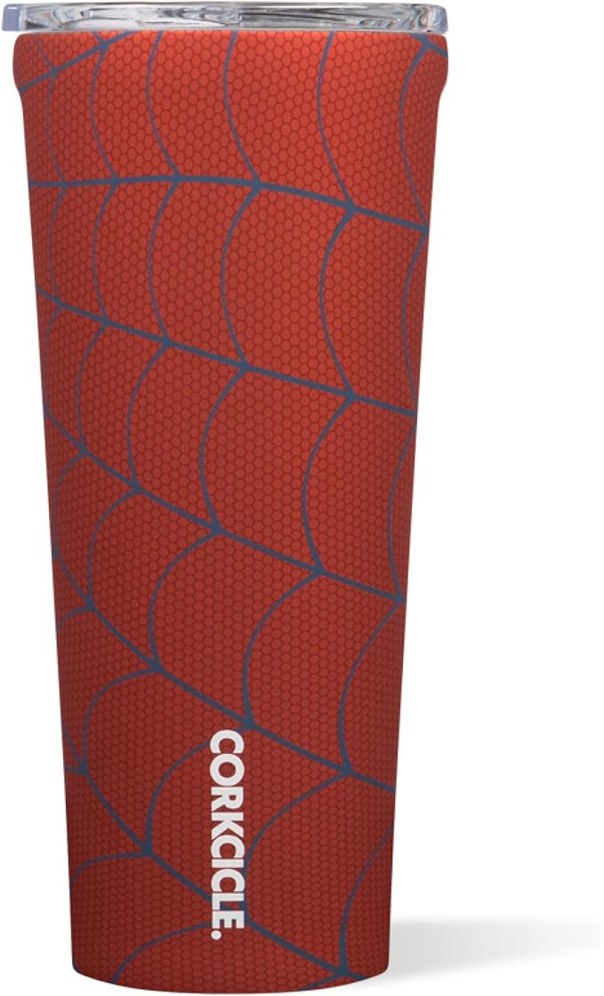 Corkcicle Disney Tumbler - Triple-Insulated Stainless Steel - Keeps Drinks Cold 9 Hours - Spill-Proof Lid - Reusable - Summer Drinkware Gift - Keeps Drinks Ice Cold - 24 oz - Spider-Man