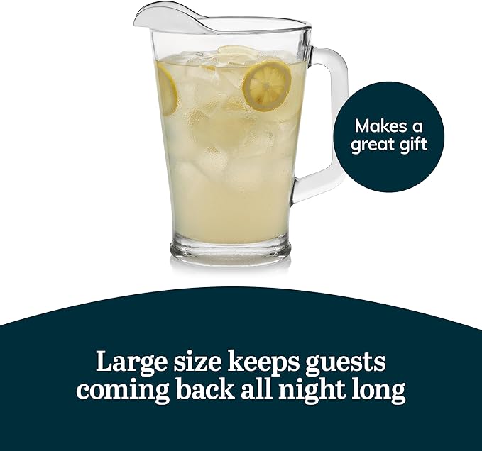 Libbey Glass Pitcher, 60-ounce