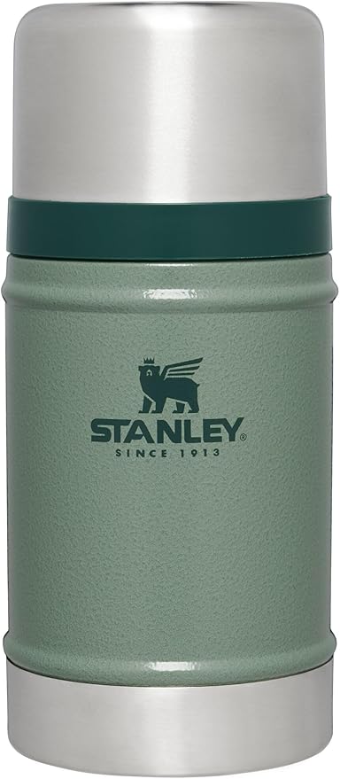 STANLEY Vacuum Insulated Large Food Jar, 18/8 Stainless Steel Food Jar for Cold and Hot Food, Soup Thermos with Leak Proof Lid Doubles as Cup, Wide Mouth Food Thermos