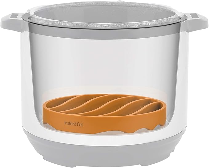 Instant Pot Silicone Roasting Rack, Non-Stick - Elevates Food, Drains Oils, Fats & Grease - Multi-Use for Healthier Meals - Compatible with 6-Quart & 8-Quart Cookers (Orange)