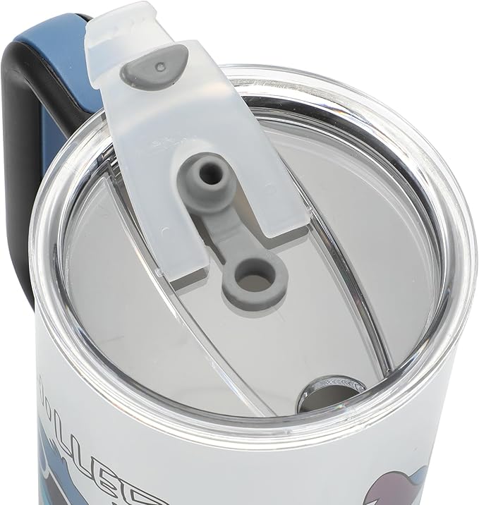 Bioworld Disney's Stitch Chilled Vibes 40 Oz Stainless Steel Tumbler With Handle