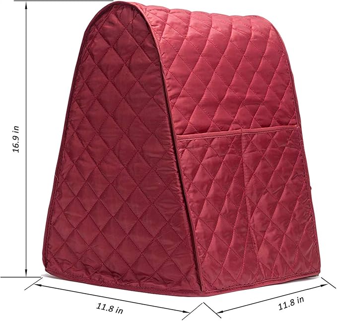 Stand Mixer Dust-proof Cover with Organizer Bag for KitchenAid Mixer to Keep Clean and Safe(Red)