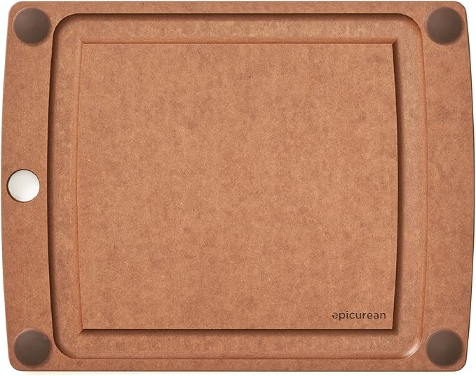 Epicurean All-in-One 11.5" × 9" Cutting Board in Nutmeg