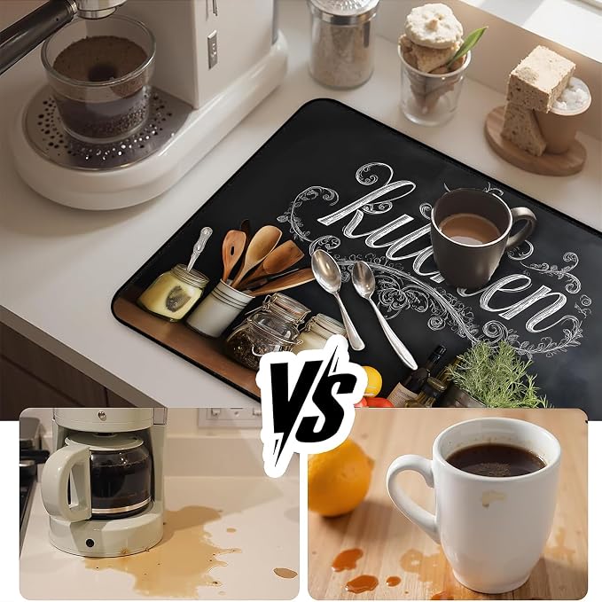 Farmhouse Kitchen Stove Top Cover 28.3 x 20.5 Inches, Heat Resistant Glass - Image 5