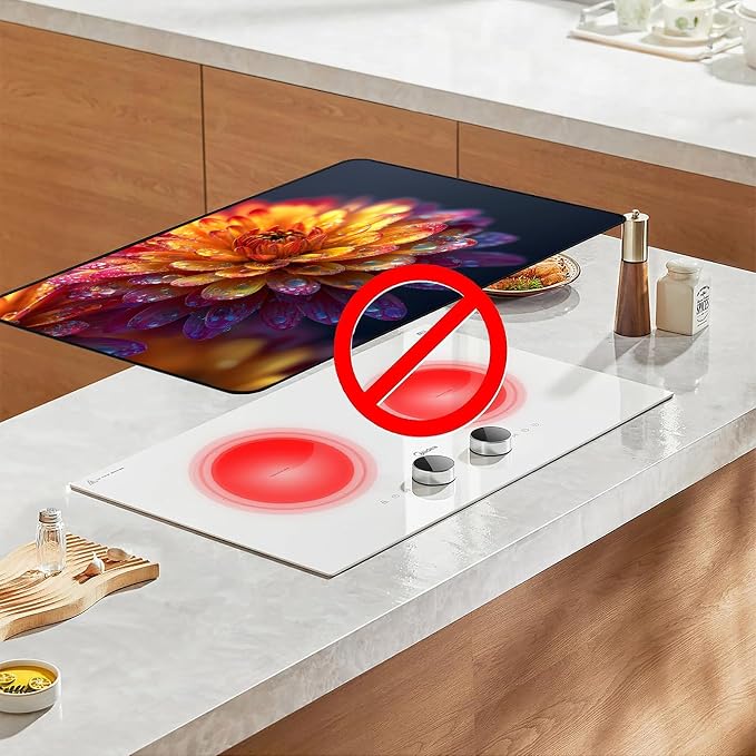 Stove Top Cover for Electric Stove, 28.35 x 20.47 in Glass Stove Top Cover - Image 6