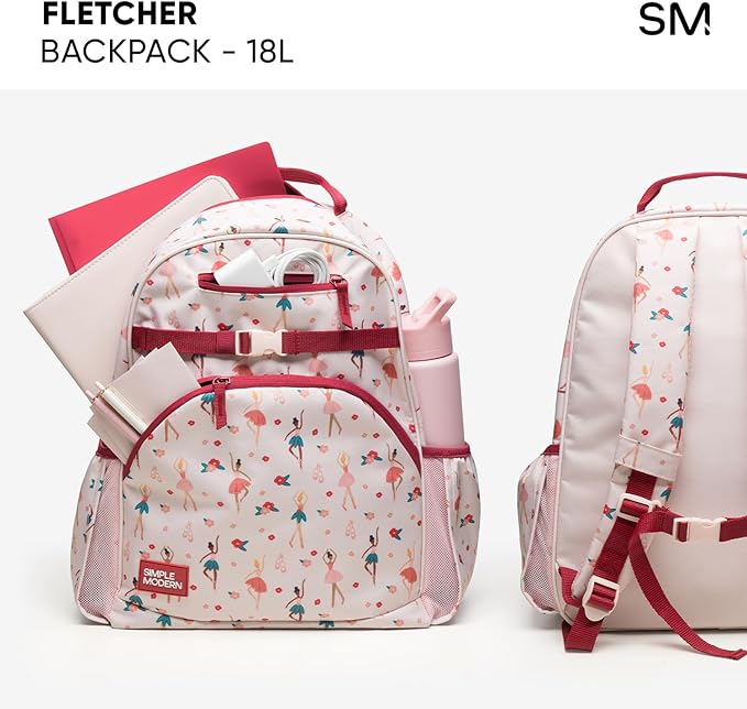 Simple Modern Large Harry Potter Kids Backpack for School Girls and Boys | Elementary Backpack for Teen | Fletcher Collection | Kids - 16" tall | Harry Potter Magical Mashup