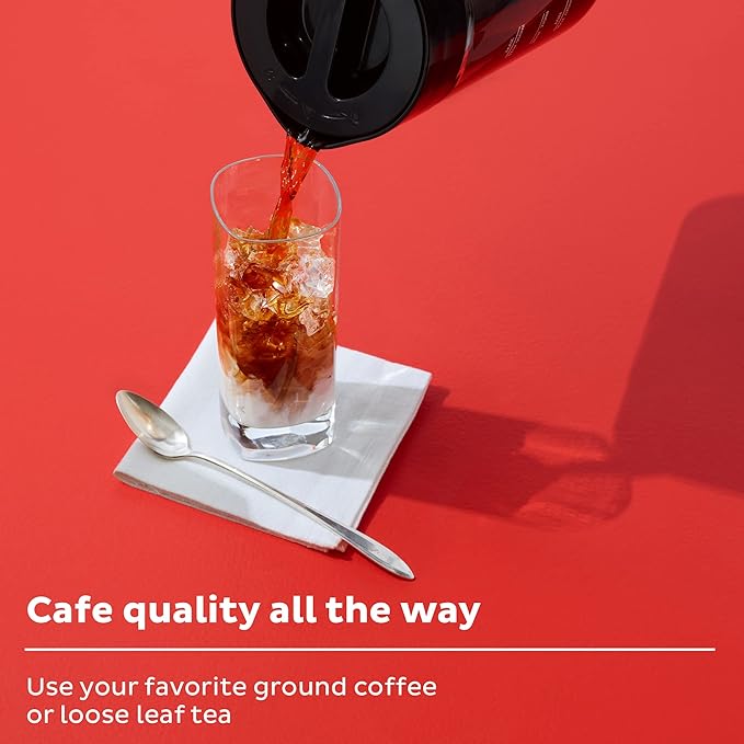 Instant Cold Brew Electric Coffee Maker, From the Makers of Instant Pot, Customize Your Brew Strength, Easy-to-Use, Dishwasher Safe Glass Pitcher, Quickly Brew Up to 32 Ounces
