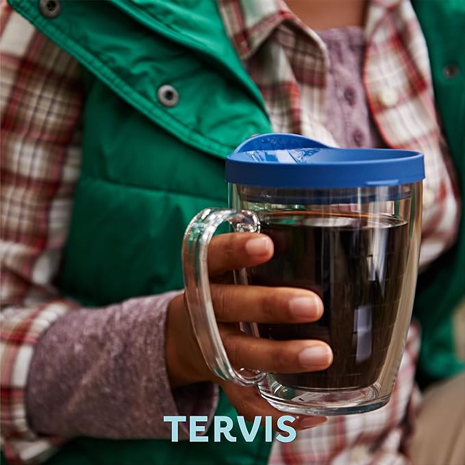 Tervis Tropical Animal Collection Made in USA Double Walled Insulated Tumbler Travel Cup Keeps Drinks Cold & Hot, 16oz Mug, Seahorse