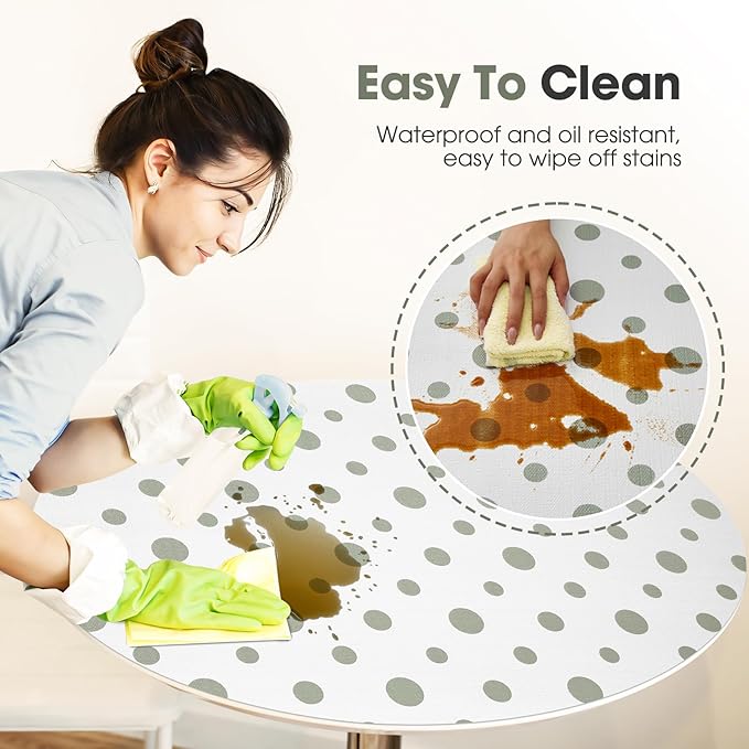 Beautysaid Shelf and Drawer Liner for Kitchen Cabinet, Non Adhesive Non Slip Shelf Paper Waterproof Washable Thickened for Dresser Pantry Shelve Bathroom Protector Liner(Polka Dot,12 in x 30 FT)