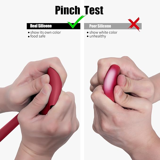 Heat Resistant Silicone Spoon Spatulas, Doosu 600°F High Temp Flexible Cooking Spoons Kitchen Spoonula Scratch-Proof for Mixing Stirring Scraping Serving Non-Stick Cookware (Set of 3, Multi-3)