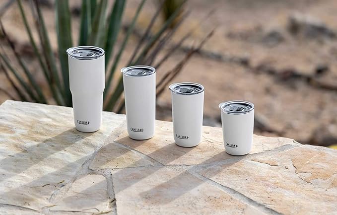 CamelBak Horizon 16oz Tumbler - Insulated Stainless Steel - Tri-Mode Lid - White