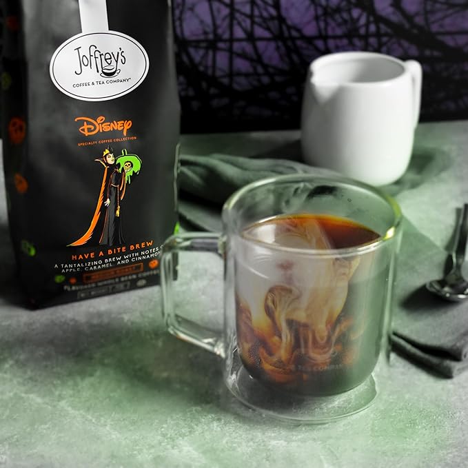 Joffrey's Coffee - Disney Have a Bite Brew, Artisan Medium Roast, Flavored Coffee with Cinnamon, Apple & Caramel Notes, Brew or French Press (Ground, 11oz)