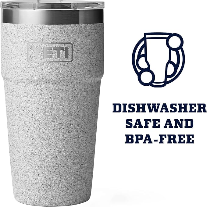 YETI Rambler Stackable Pint, Vacuum Insulated, Stainless Steel with MagSlider Lid