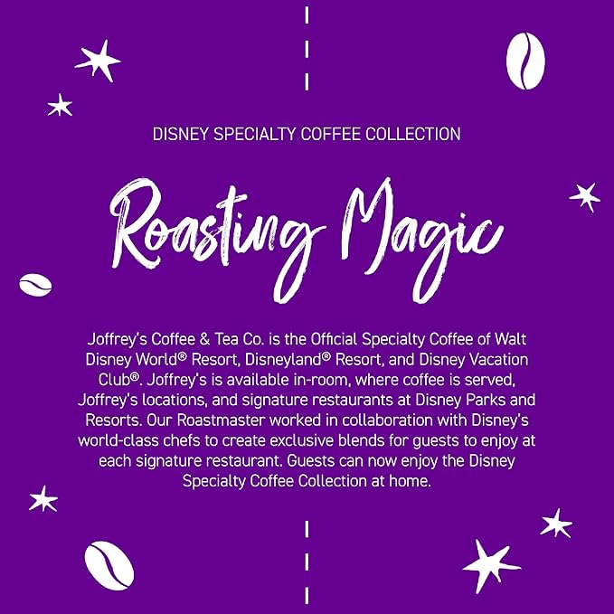 Joffrey's Coffee - Disney Beauty & The Beast Enchanted Rose Brew | Medium Roast (Whole Bean, 11oz)