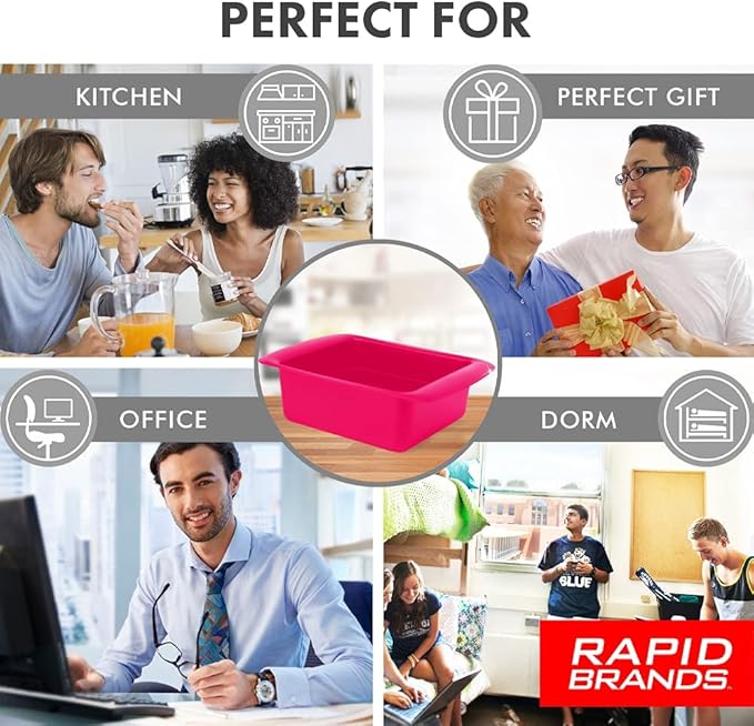 Rapid Ramen Cooker | Microwavable Cookware for Instant Ramen | BPA Free and Dishwasher Safe | Perfect for Dorm, Small Kitchen or Office | Black