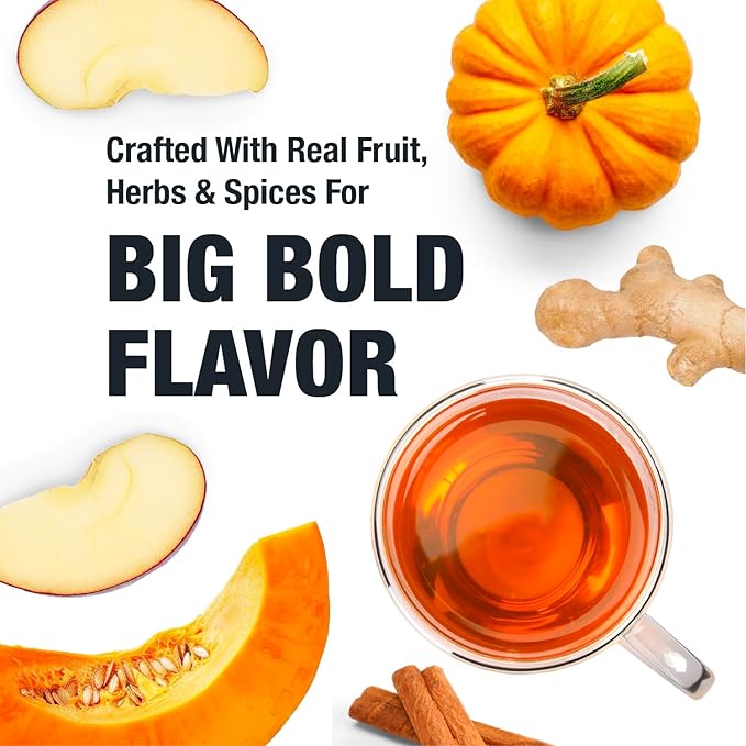 Tiesta Tea Fall Medley Dry Flight Set – Assorted Herbal, Black, Chai, and Fruit Tea Blends for Hot or Iced Brewing, Caffeine Free Loose Leaf Sampler Set with 9 Resealable Pouches