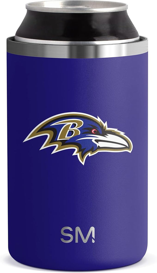 Simple Modern Officially Licensed NFL Baltimore Ravens Gifts for Men, Women, Dads, Fathers Day | Insulated Ranger Can Cooler for Standard 12oz Cans - Beer, Seltzer, and Soda