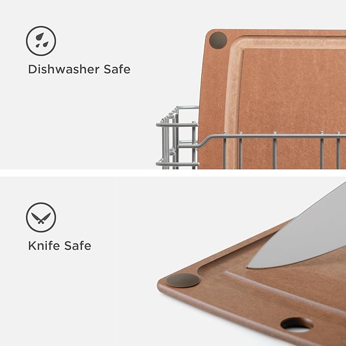 Epicurean All-in-One 11.5" × 9" Cutting Board in Nutmeg