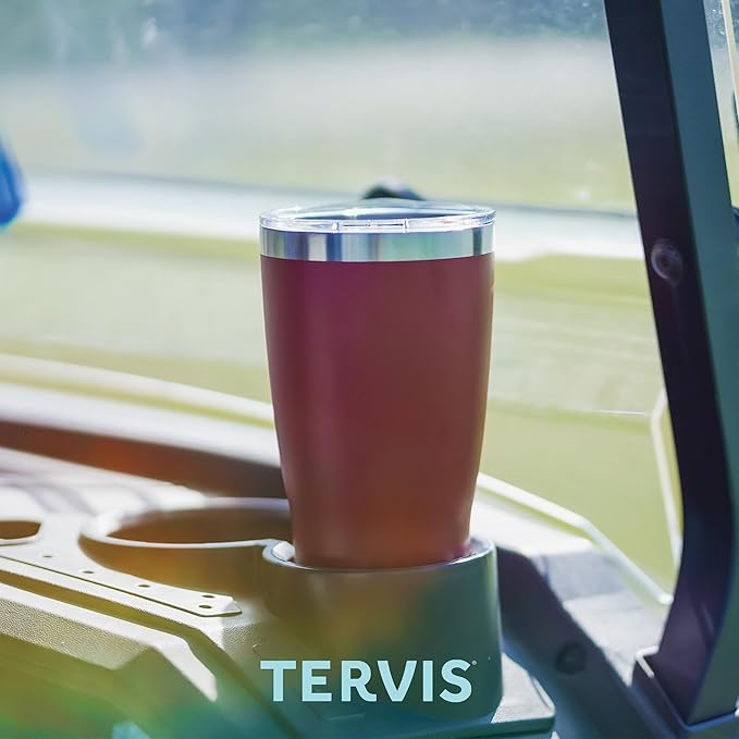 Tervis Traveler Kelly Ventura Floral Collection Triple Walled Insulated Tumbler Travel Cup Keeps Drinks Cold & Hot, 30oz, Posy