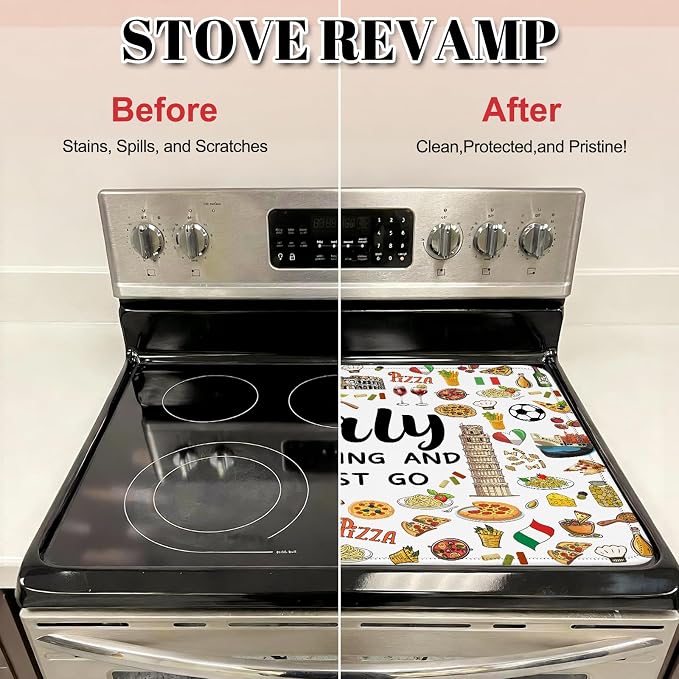 Italy Travel Stove Top Cover for Electric Stove 28"x20", Italy Ceramic Stove - Image 4